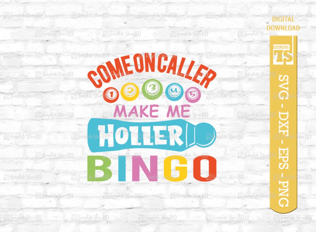 Bingo SVG, Bingo Design Svg - Etsy