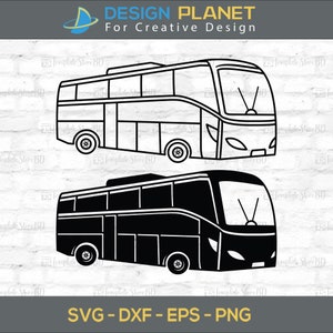 Bus svg, Busfahrer svg, luxuriöser Bus SVG, Cut Datei, für Silhouette, svg, eps, dxf, png, Clipart, Cricut Design Space, Vinylschnittdateien