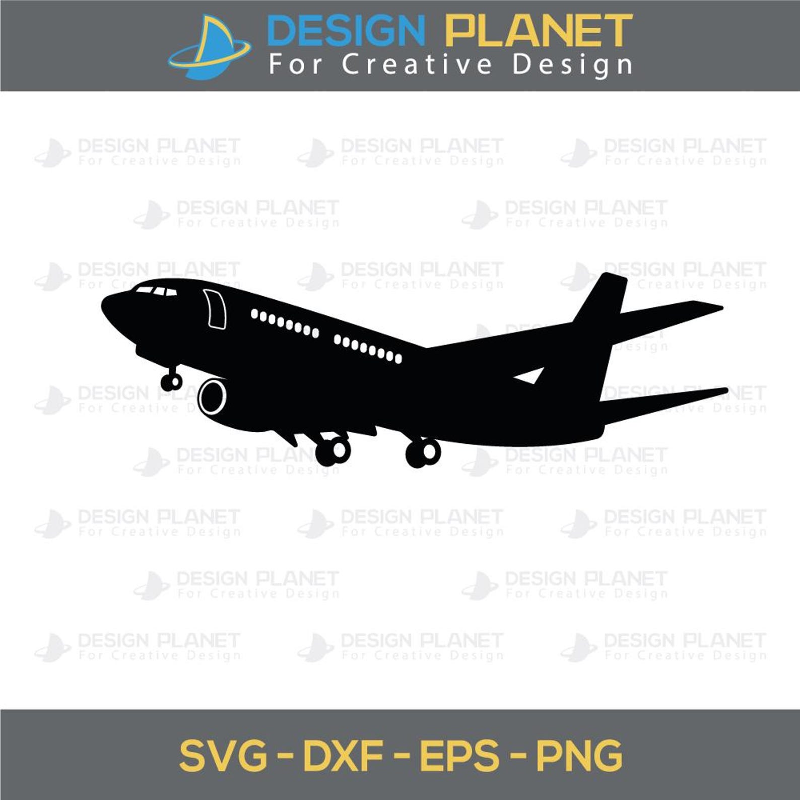 Airplane SVG, Plane PNG, Plane SVG, Plane Dxf, Plane Clipart, Airplane ...
