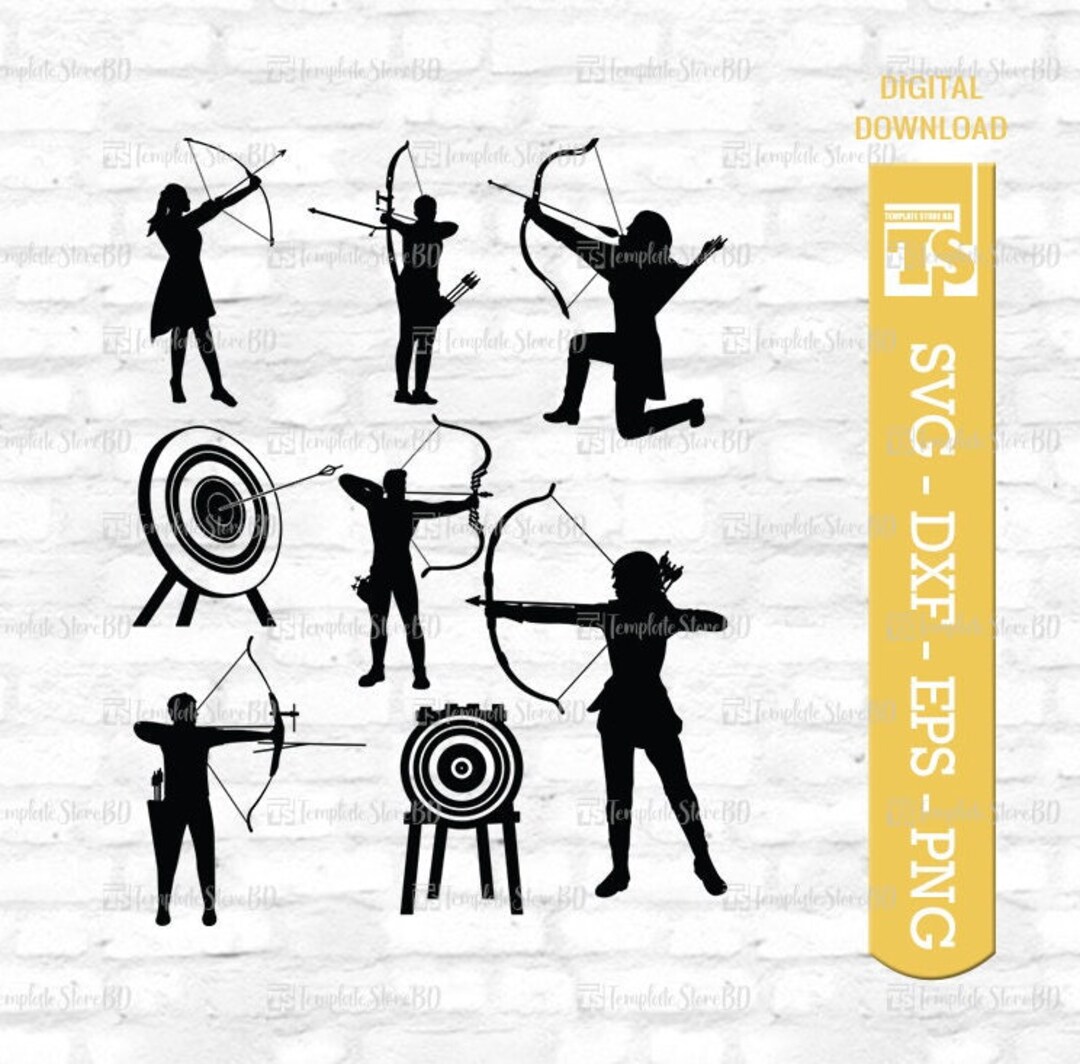 Archery Sports Svg Archery Target Svg Target Svg Cut File Etsy