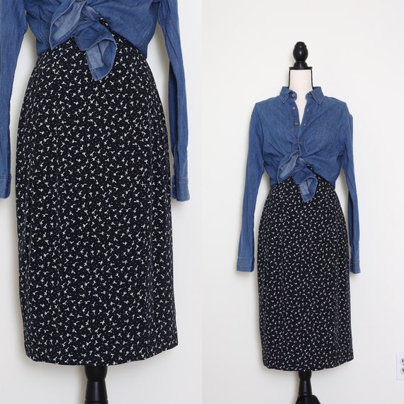 Midi Floral Skirt