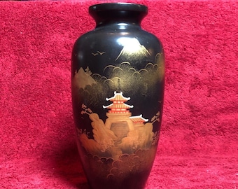 輪島塗 花瓶 輪島塗 花瓶 輪島塗花瓶 口径 6.8 縦11 横9.8 高さ22.1 輪島塗 6.5寸