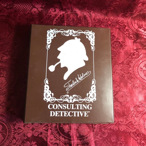 Sherlock Holmes, Consulting Detective Game, Sleuth Publications, 1981, Solve The Crime, Set in Victorian London, Map, Clues, Quizzes Etc..