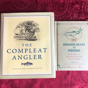 The Complete Angler, A Book By Izaak Walton & Charles Cotton, Plus, 101 Golden Rules Of Fishing, By Rob Beattie, 2 Books On Fishing, Sport. image 1