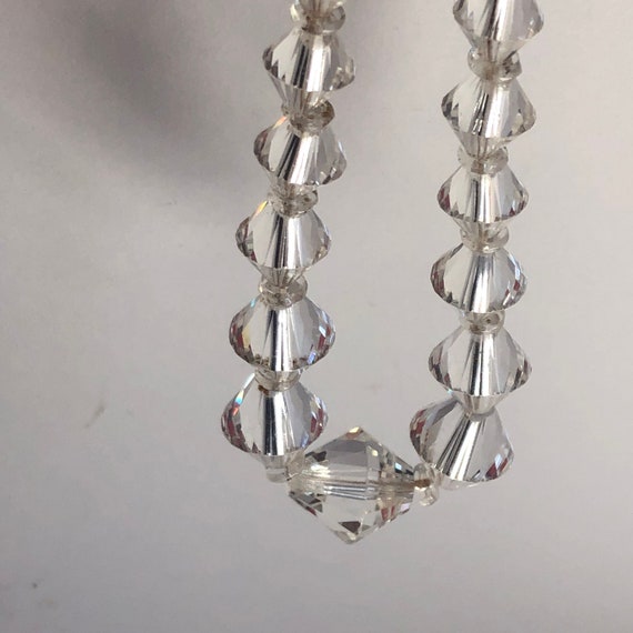 Vintage Crystal Necklace, Scintillating Cut Cryst… - image 3