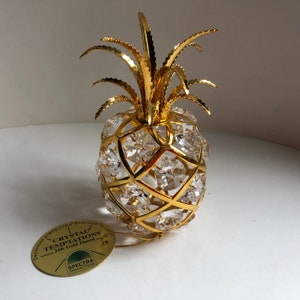 CRYSTAL TEMPTATIONS スワロフスキー　オブジェ Crystal Temptations, Gold and Crystal Pineapple, Swarovski