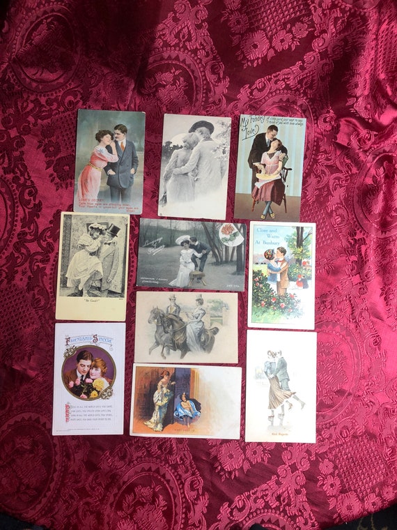 Antique Picture Postcards 10 Genuine Old Picture Postcards Etsy