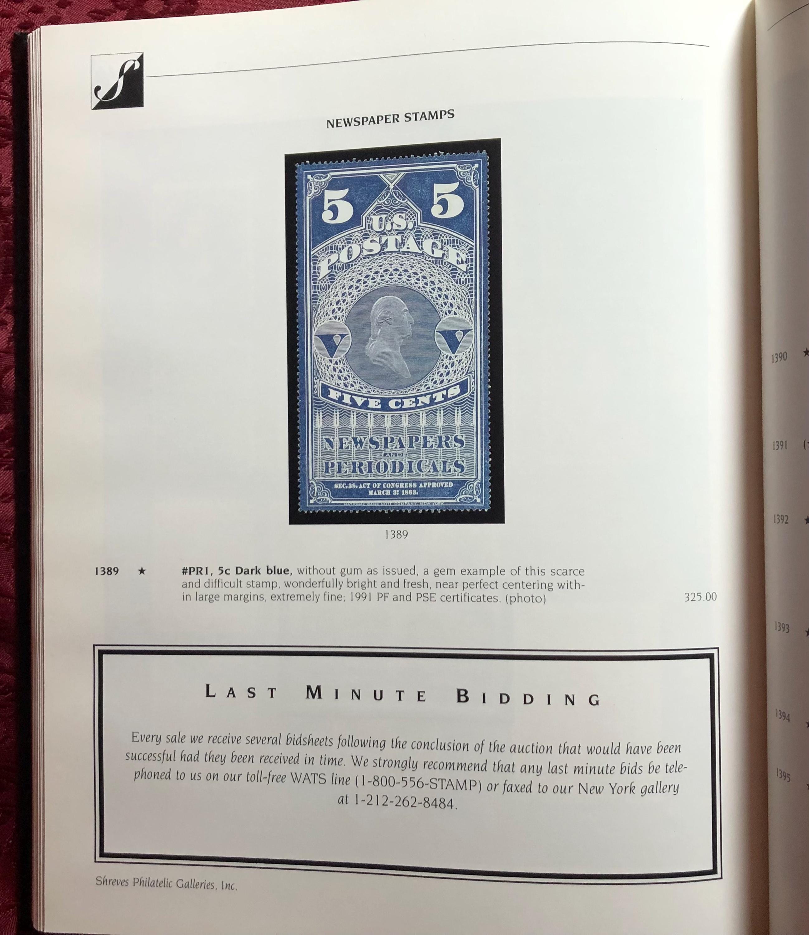 アメリカの郵便切手、2 つの高品質オークション カタログ、米国の切手