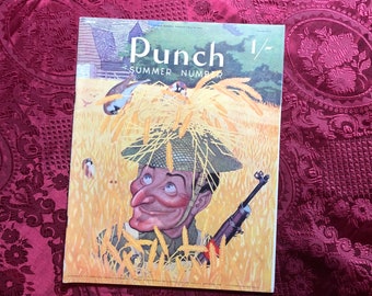 Rare Vintage Magazine, Punch Summer Number May 1942, World War II History, Britain at War, Vintage Advertising, Perfect Condition.