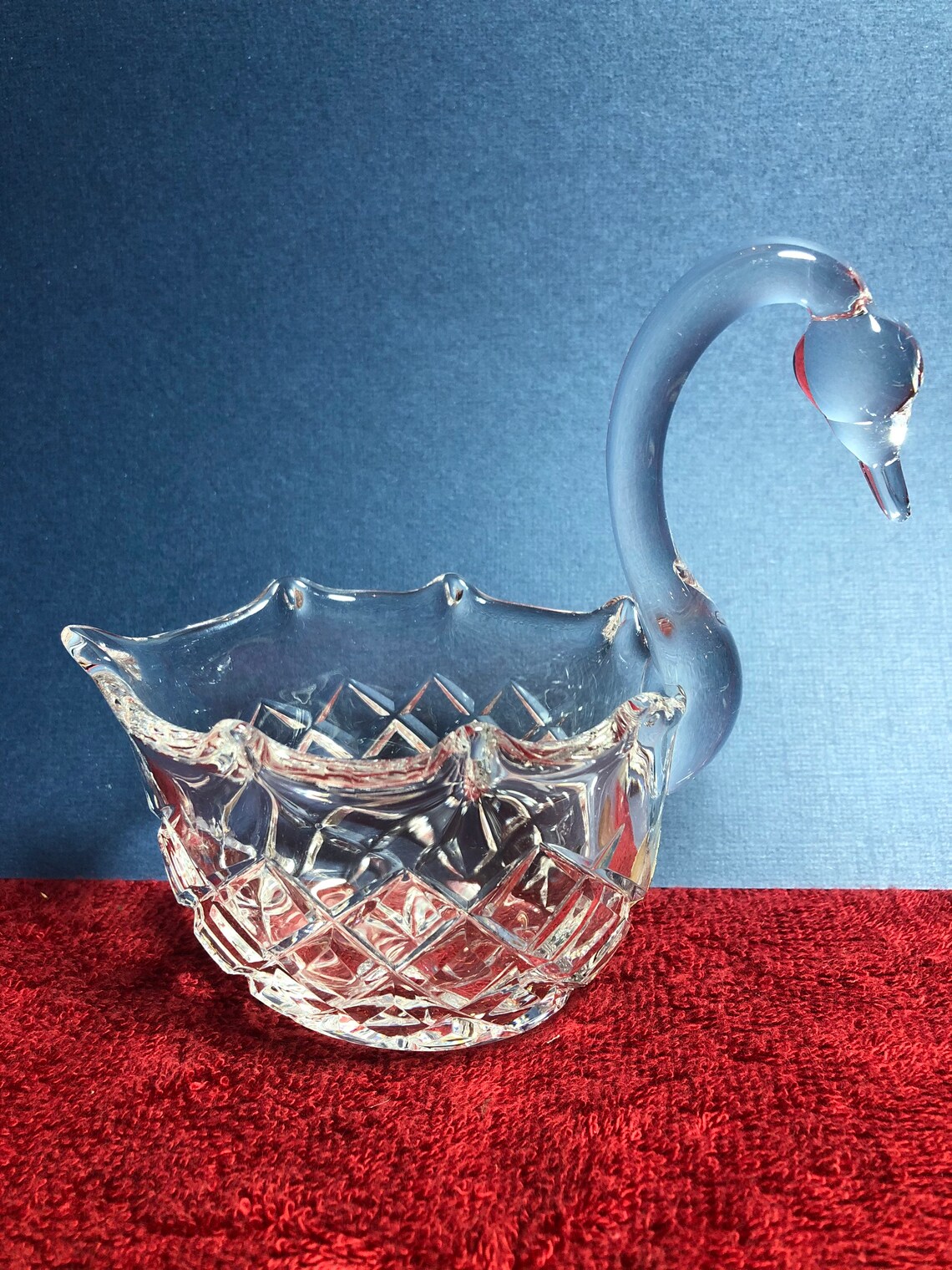 Crystal Swan Dish Genuine Lead Crystal Astra Etsy Australia