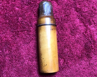 Antique Treen Medicine Bottle Case.
