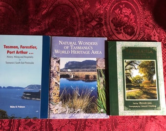 Tasmania A Place To Remember, Tasman Forestier & Port Arthur, Natural Wonders of Tasmania's World Heritage Area, 3 Books, Travel And History