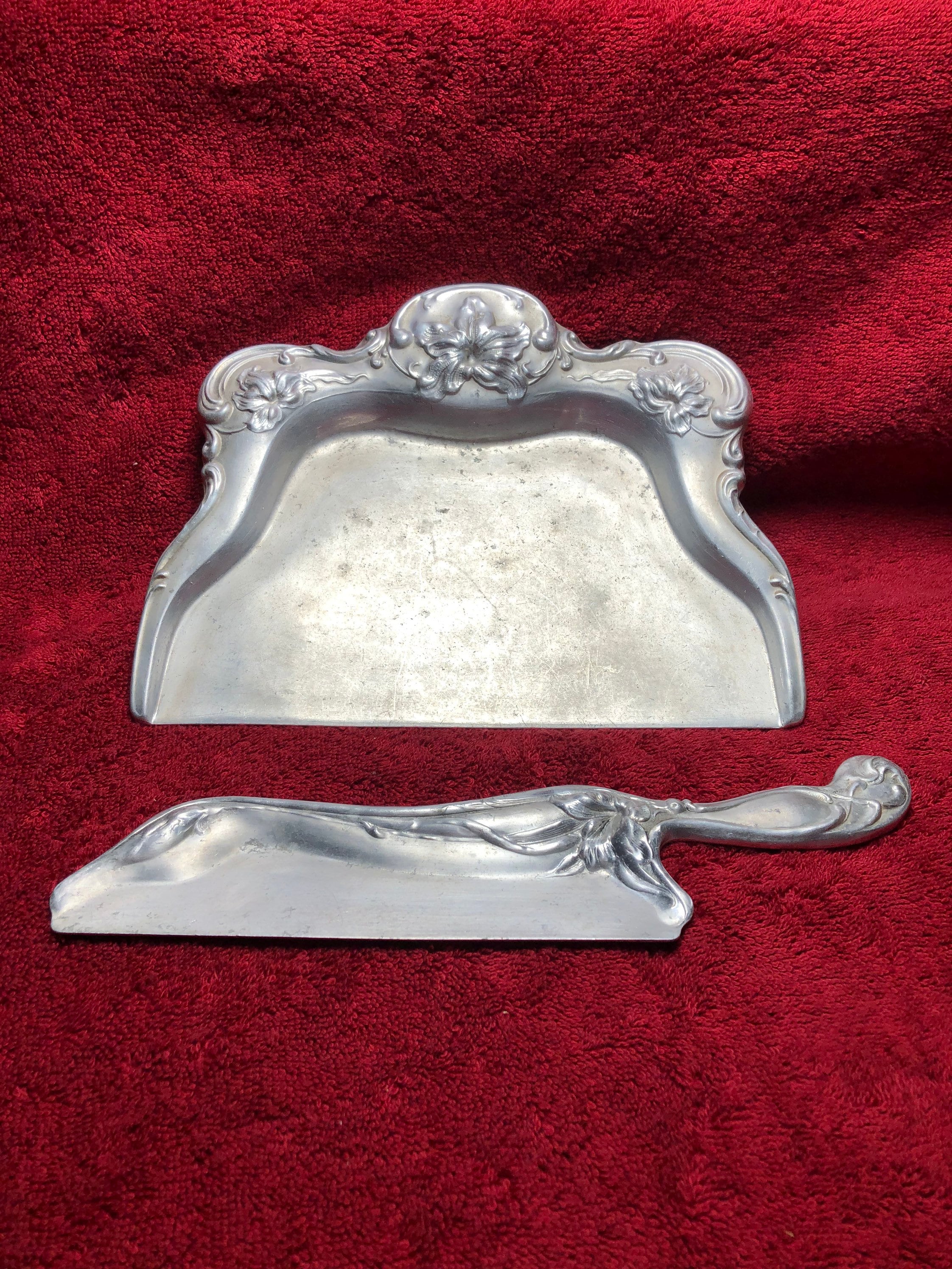 Antique Victorian Crumb Tray Set Aluminium. Etsy
