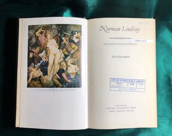 Norman Lindsay The Embattled Olympian, Book By John Hetherington, Controversial Australian Artist, Biography, Illustrator, Cartoonist.