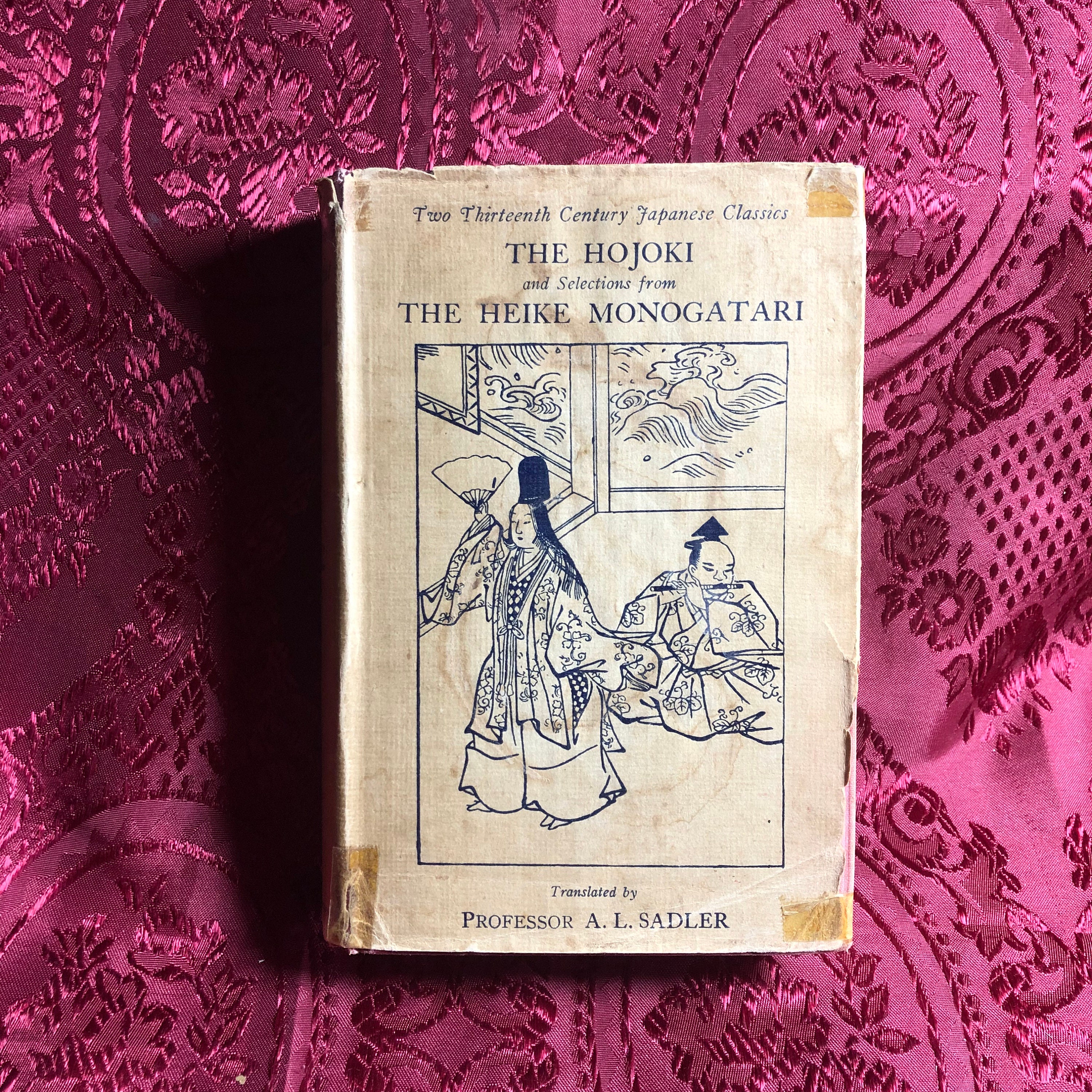 Rare Old Book Containing Two Thirteenth Century Japanese
