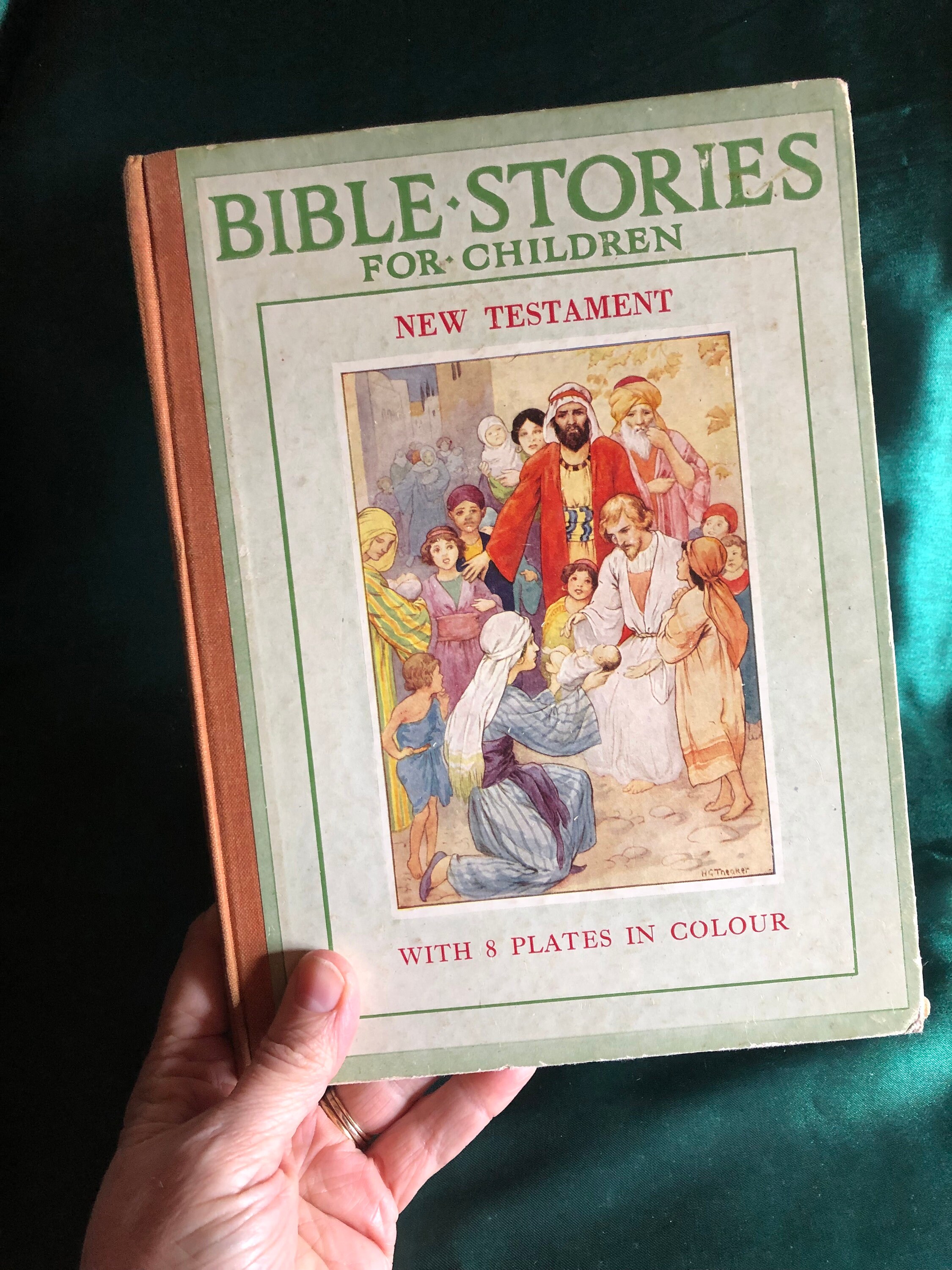 聖書物語と子供向け聖書物語、キリスト教絵本、ビンテージ就寝時のお話
