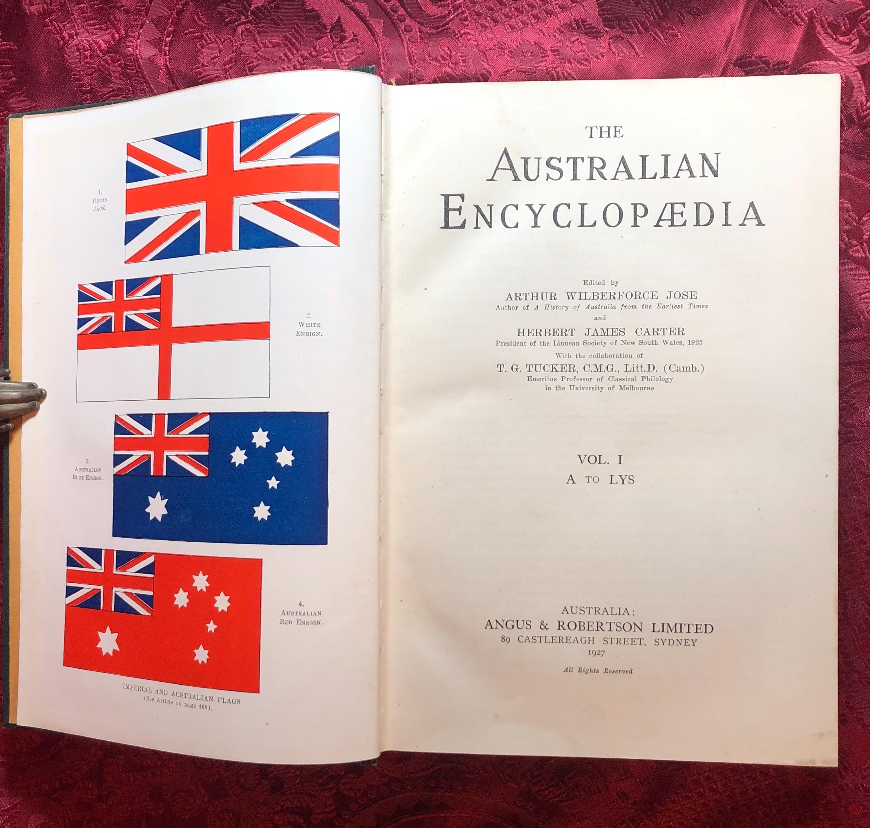 The Australian Encyclopaedia, Both Volumes I & II, 1926/27, Rare
