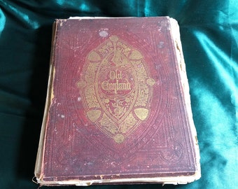 Old England A Pictorial Museum Of Regal, Ecclesiastical, Municipal, Baronial, & Popular Antiquities, Antique Book by Charles Knight, Vol. II