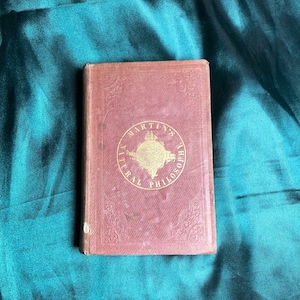 erAntique Book, Martin’s Natural Philosophy, Manual of Modern Science, Circa 1850&#39;s, Rare Illustrated Science Book, Early Technology.