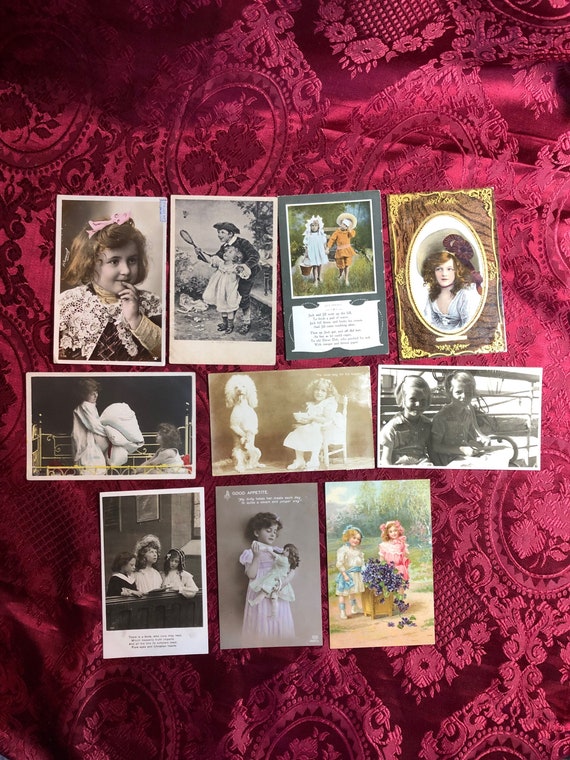 Antique Picture Postcards 10 Old Postcards All Featuring Etsy