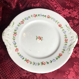 Antique Serving Plate, Hand Painted Floral Pattern, English China, Circa 1800,