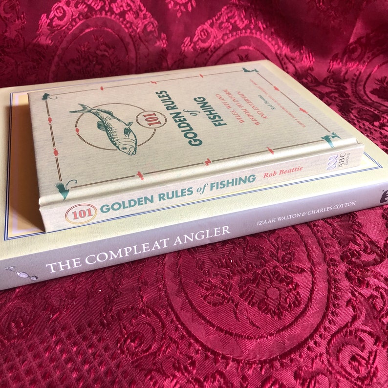 The Complete Angler, A Book By Izaak Walton & Charles Cotton, Plus, 101 Golden Rules Of Fishing, By Rob Beattie, 2 Books On Fishing, Sport. image 9