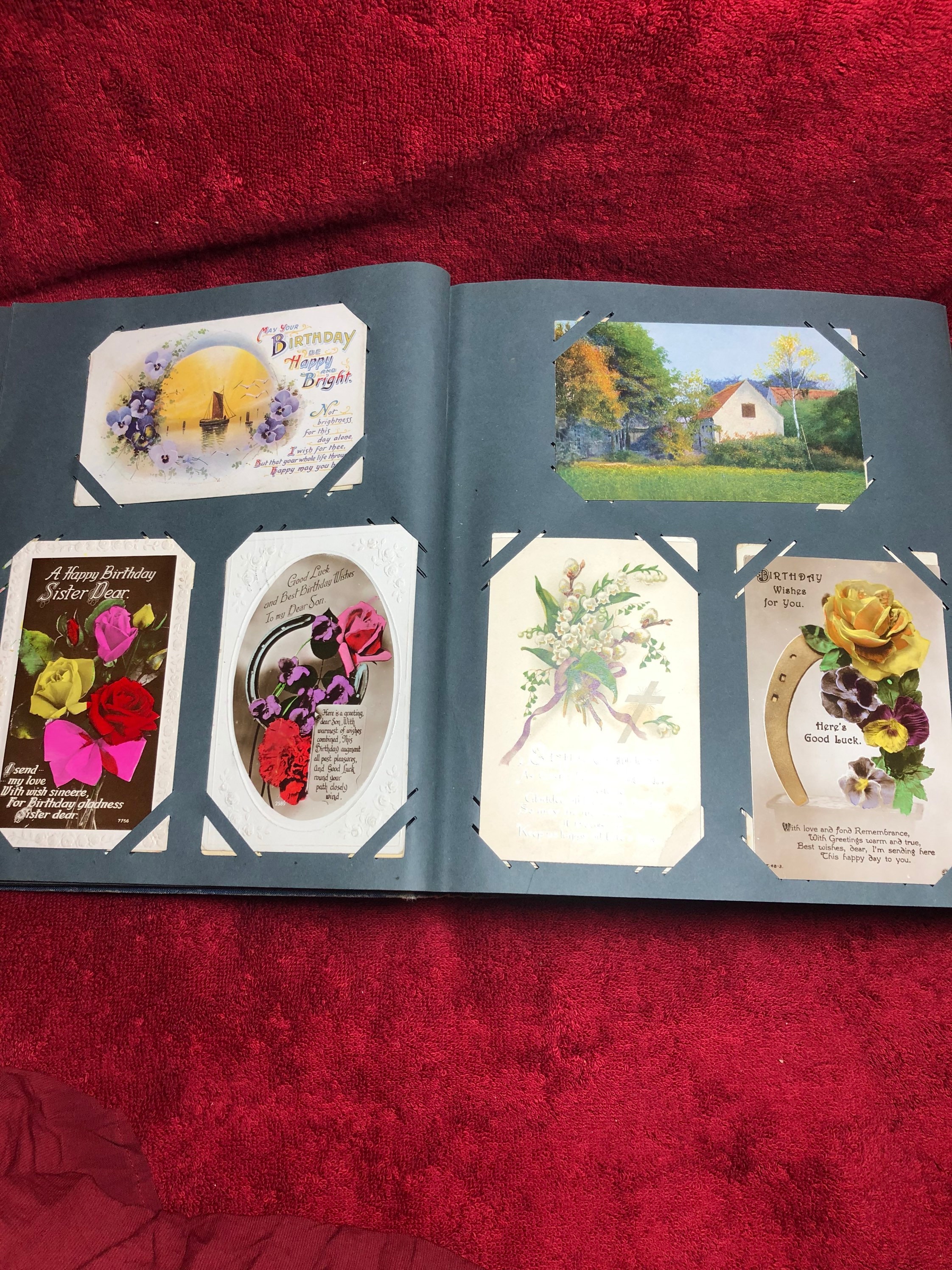 Antique Postcard Album, Old Postcards. - Etsy