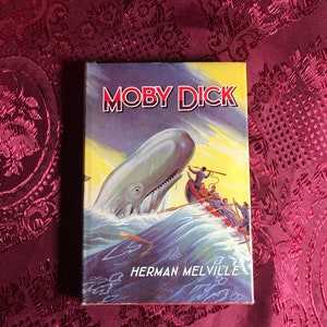 Moby Dick, A Classic Book By Herman Melville, The Great White Whale, Life On The High Seas, Whaling Days, Adventure Story.