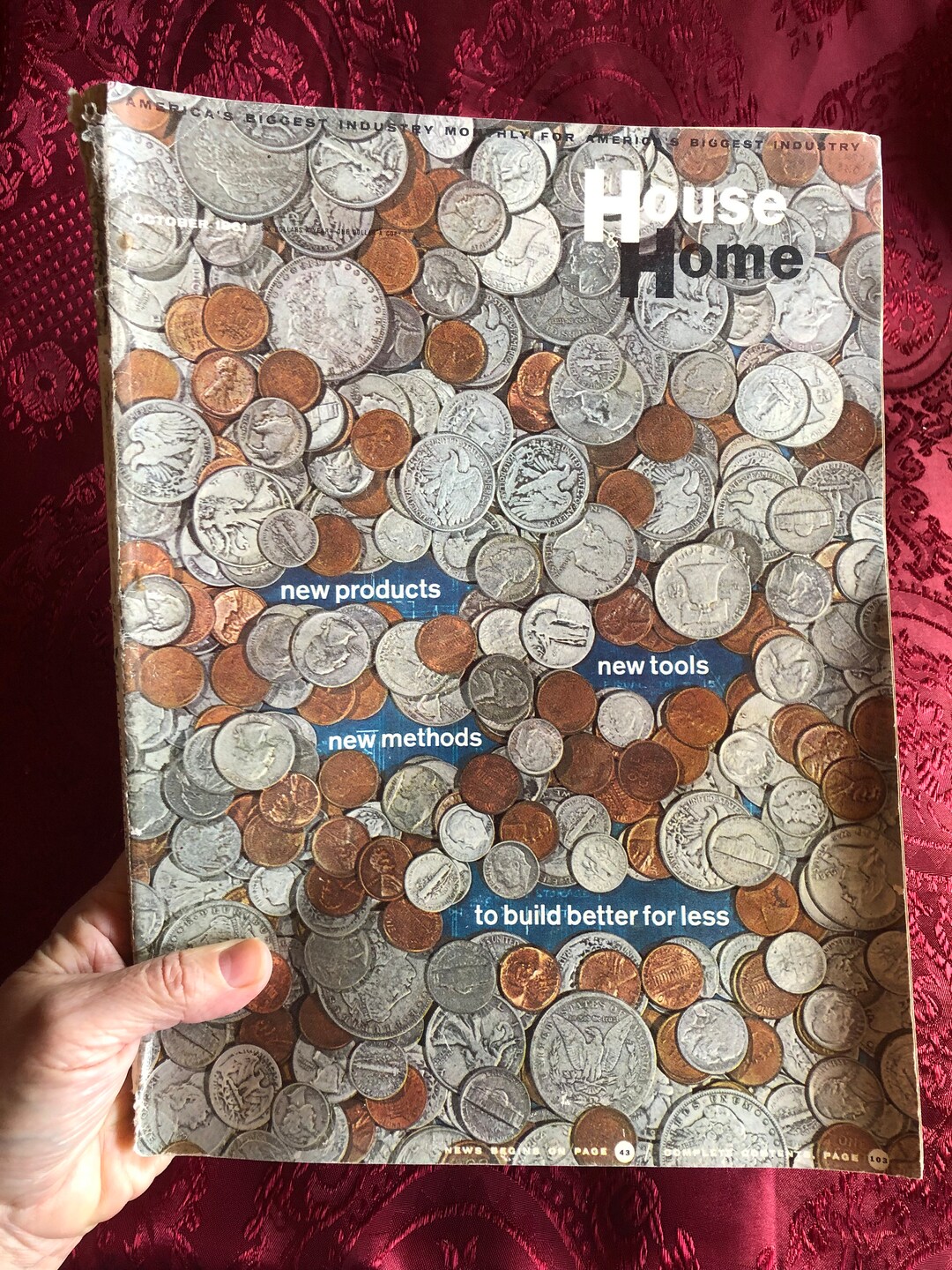 House & Home Magazine, October 1961, Rare Vintage Housing Industry