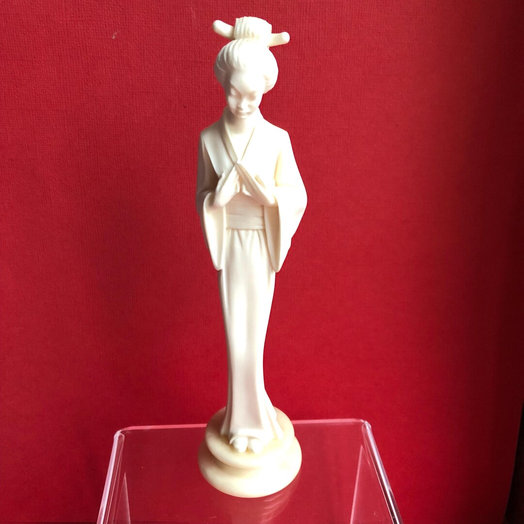 Vintage Italian Geisha Figurine by A. Giannelli, Oriental Style ...