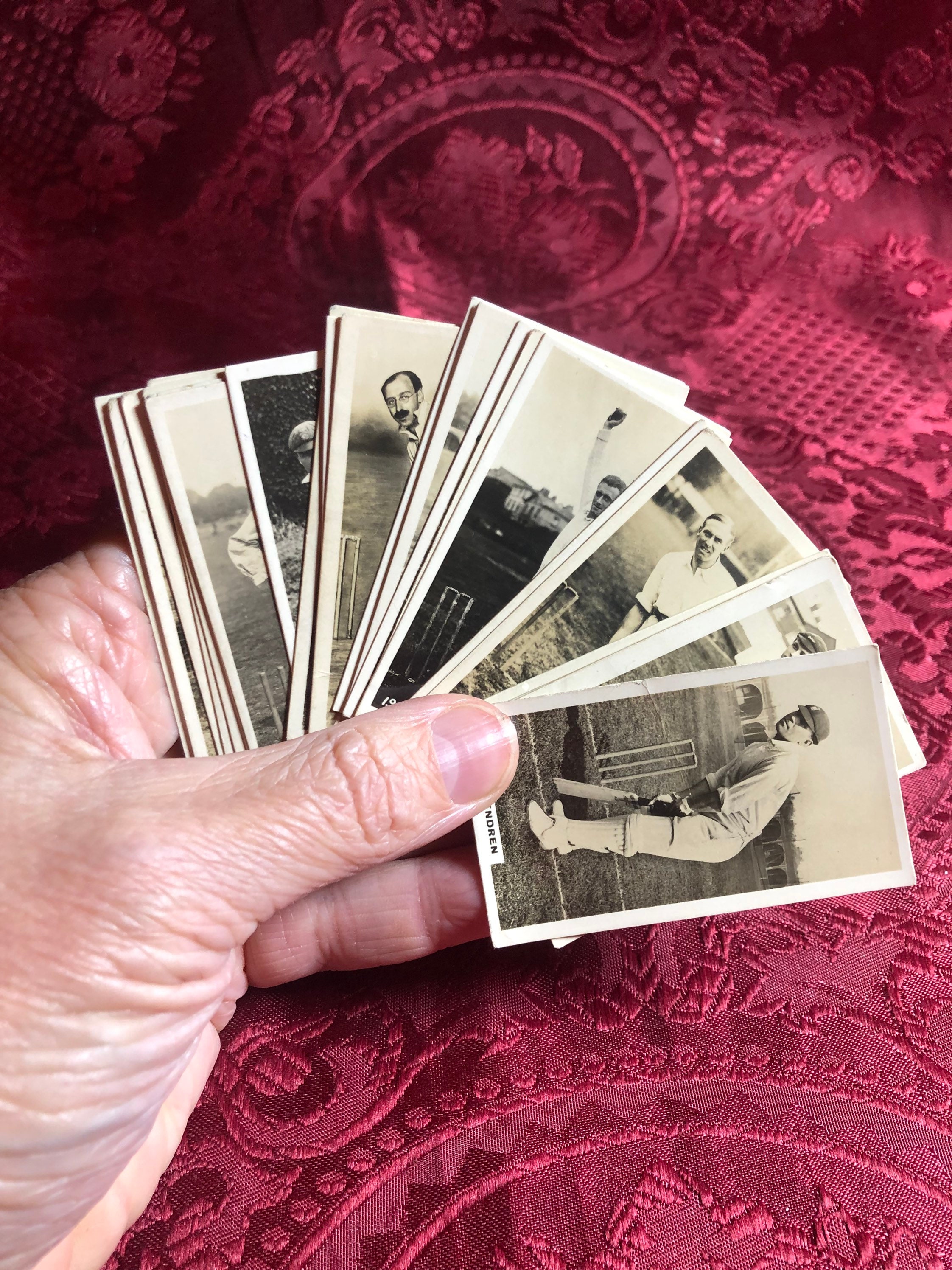 アンティーク 1926 年製 英国クリケット選手のシガレット カード