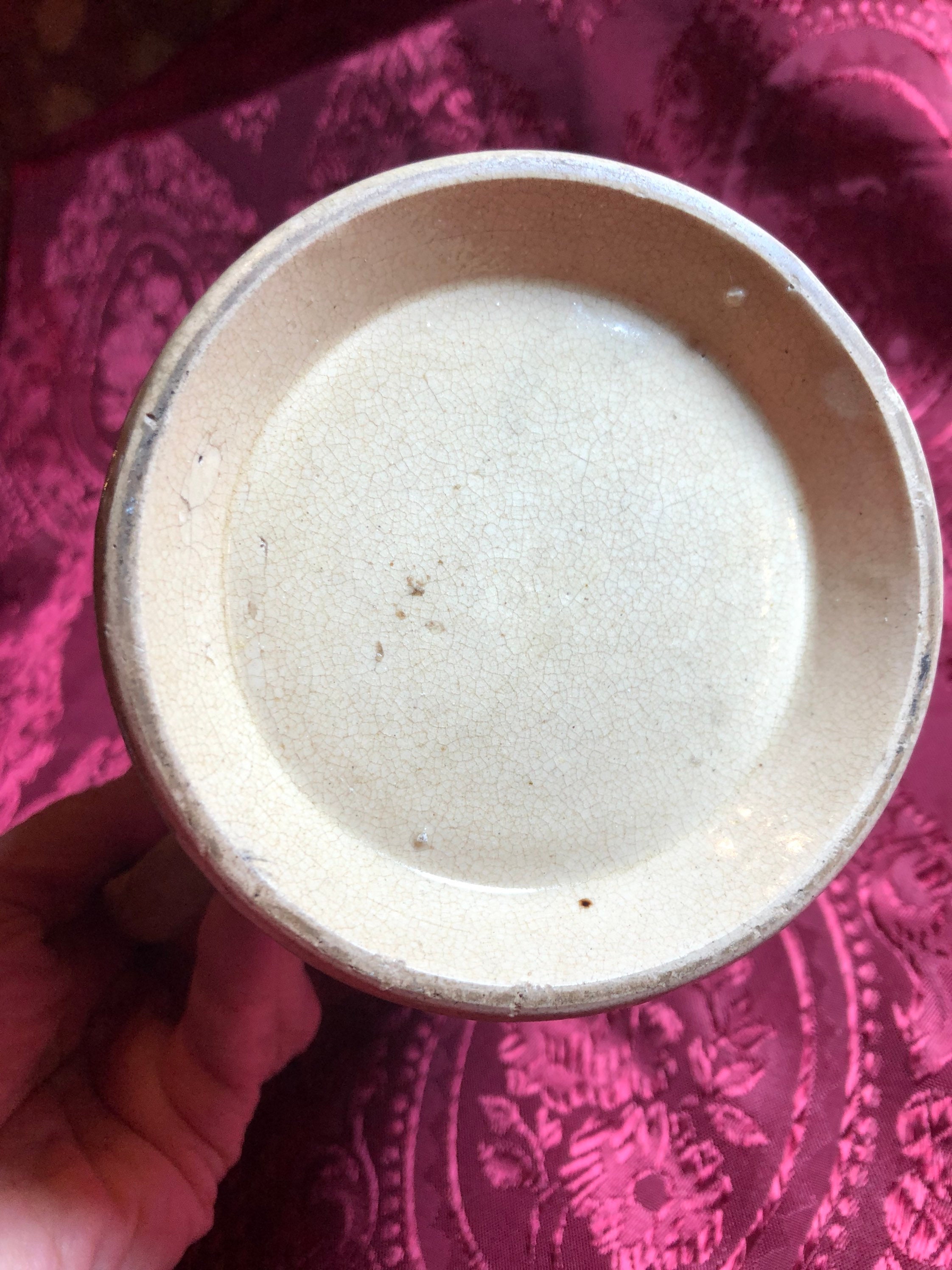 アンティークのビールジョッキ、大きな酒器、居酒屋の食器、釉薬をかけ 