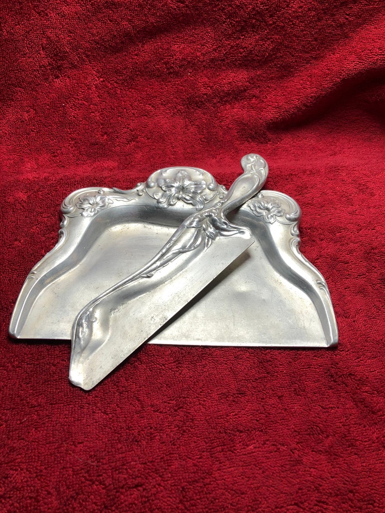 Antique Victorian Crumb Tray Set Aluminium. Etsy