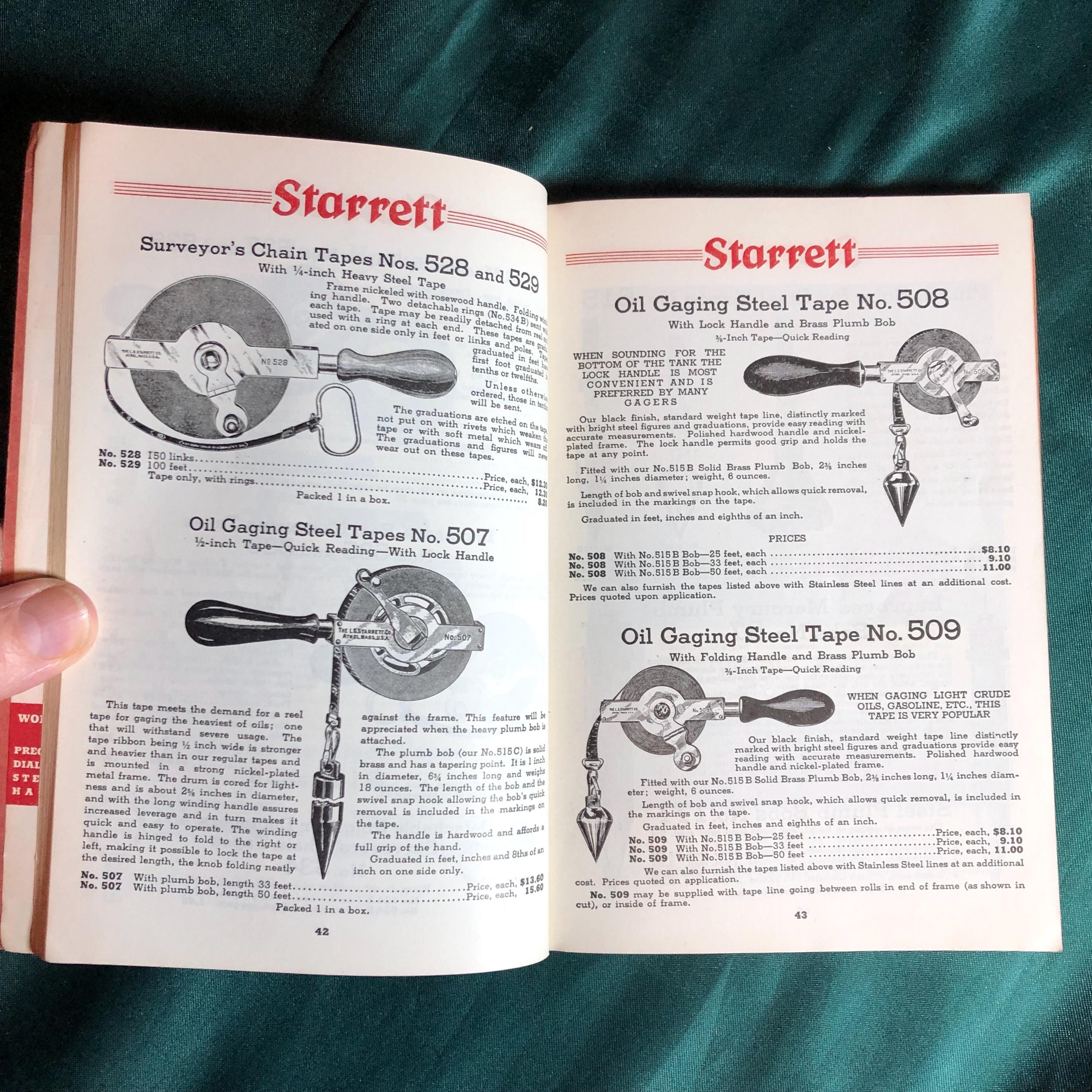 希少なエフェメラ！Starrett Precision Tools、世界最高の工具メーカー