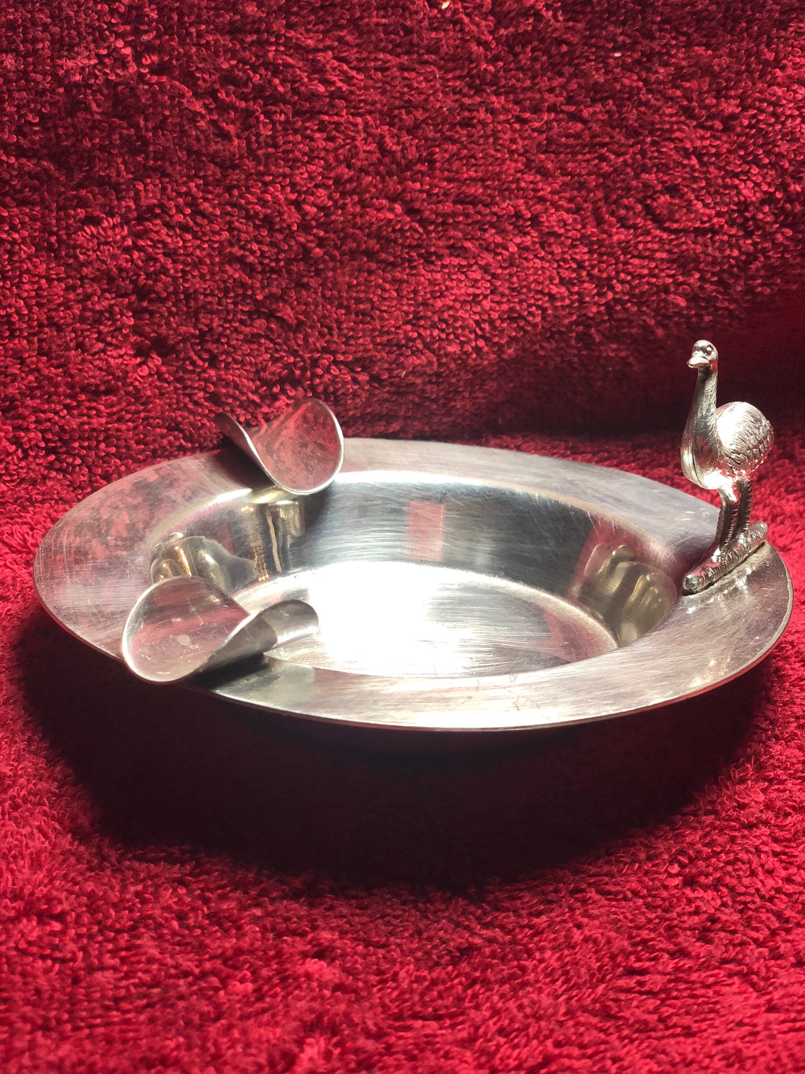Australiana Silver Plate Ashtray Emu. Etsy