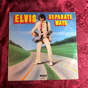 Vintage Elvis Presley, LP Record, “Separate Ways” RCA 1972, Ten Original Hits.