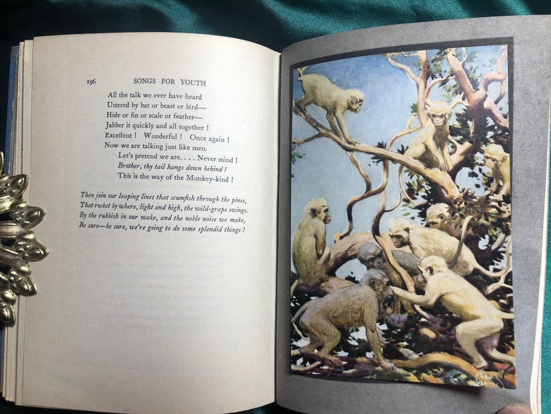 Songs For Youth, A Book Of Verse By Rudyard Kipling, Illustrations by Leo Bates, Special Art Edition, British India. image 3