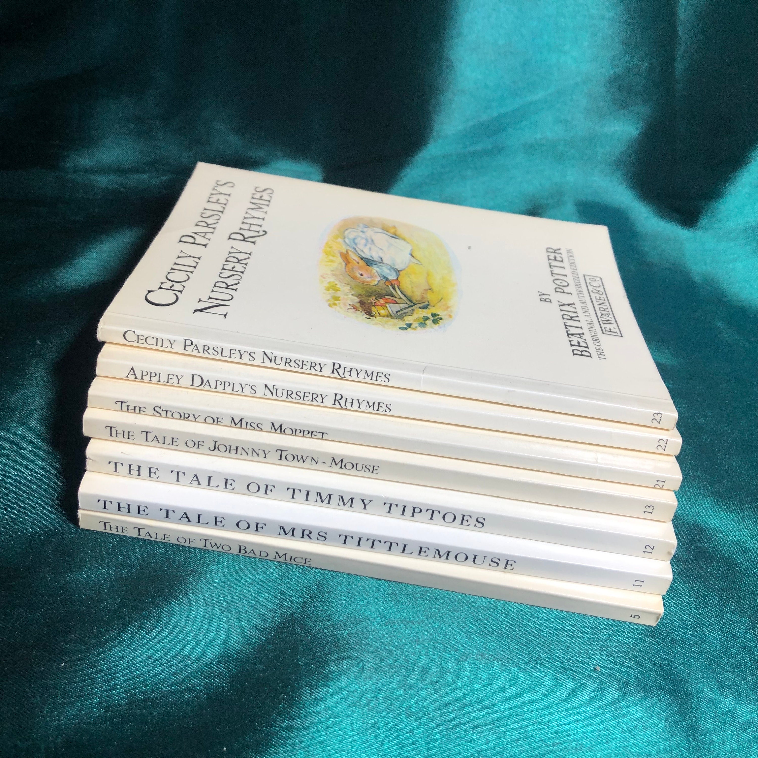 Beatrix Potter Vintage Story Books, 7 Titles, Nursery Rhymes, Classic ...