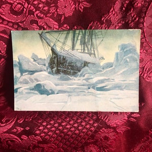 Rare Antique Postcard, Arctic Voyage Of The Fram, Polar Exploration, Norwegian History, Roald Amundsen,