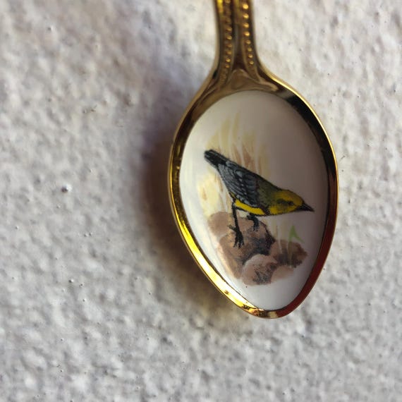 Set of 12 Collector Spoons, Gold-plated Stainless Made in Japan