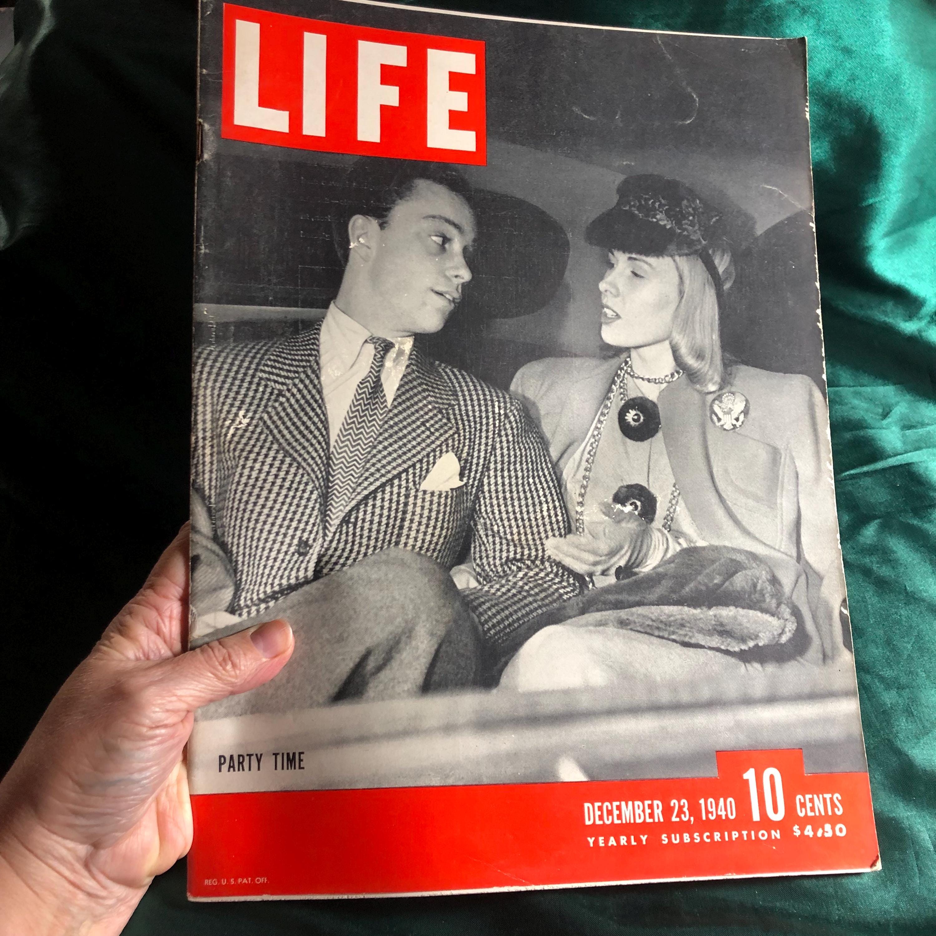 December 23, 1940, Life Magazine, Scarce Original Copy in December 23, 1940, Life Magazine, Scarce Original Copy in