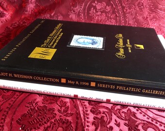 アメリカの郵便切手、2 つの高品質オークション カタログ、米国の切手