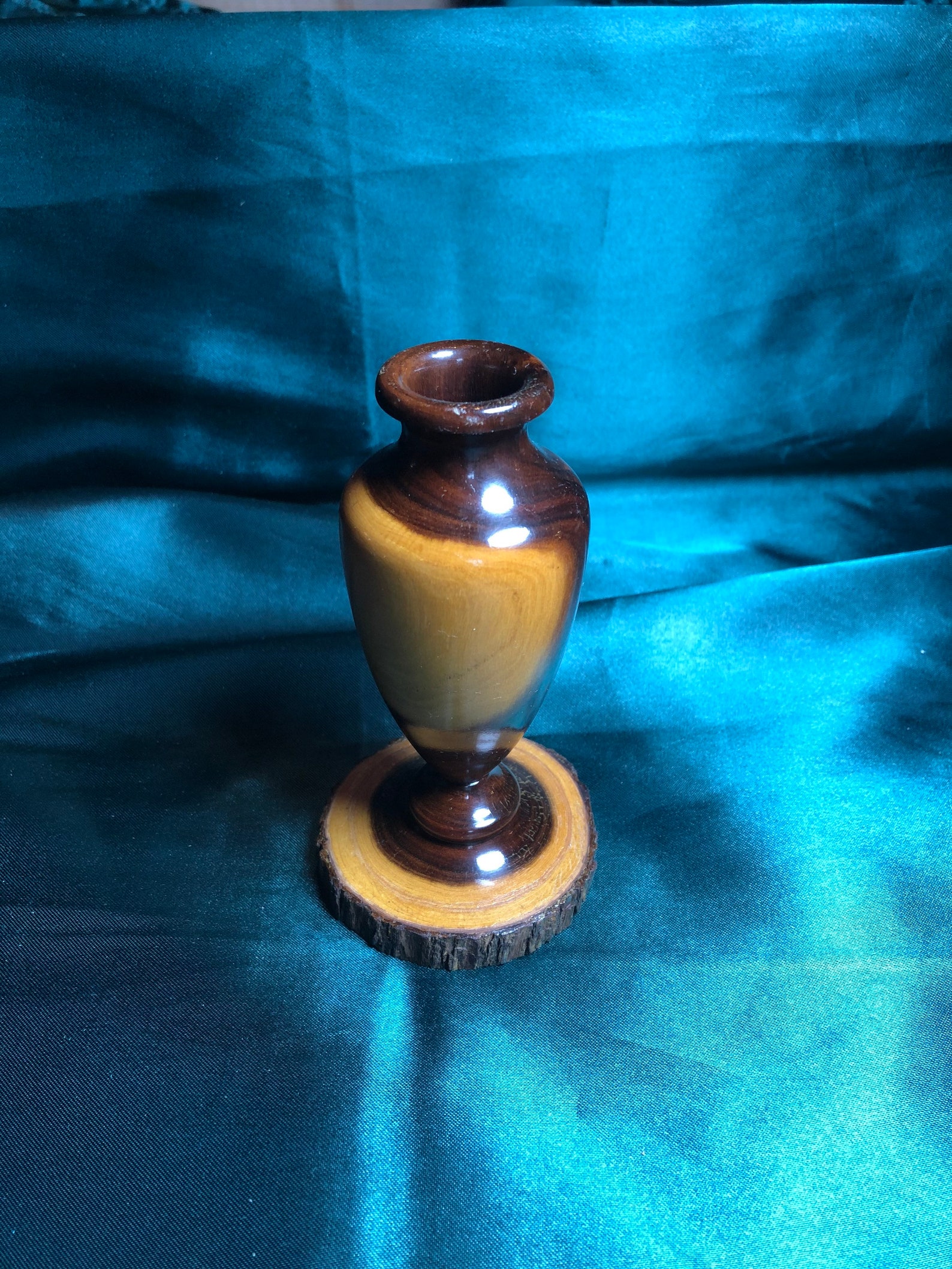 Australian Mulga Wood Vase Vintage Australiana Bandal Etsy