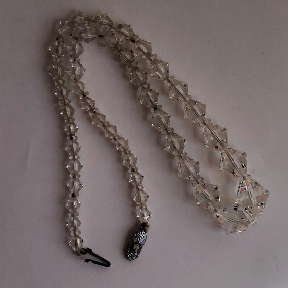 Vintage Crystal Necklace, Scintillating Cut Cryst… - image 7