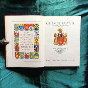 Middlesex, The Jubilee of the County Council 1889-1939, A Book by C W Radcliffe, British History, Maps, Historic Photographs,