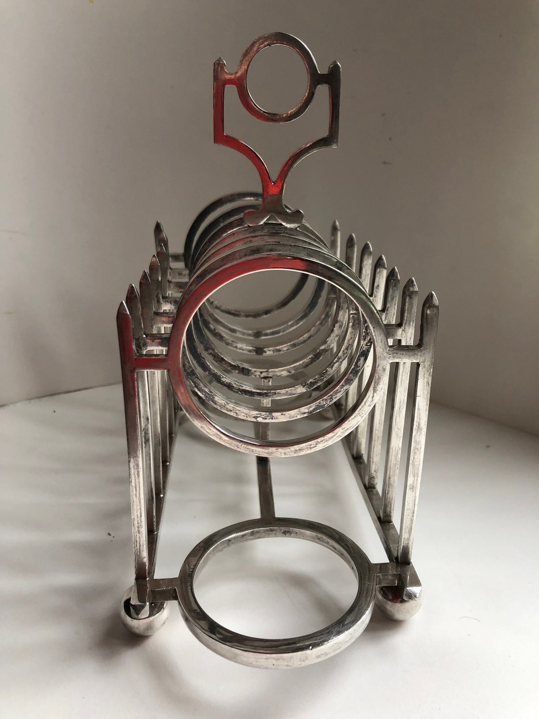 Toast Rack Unique Antique Silver Plate Art Deco Style, Large Toast Rack, Unusual ...