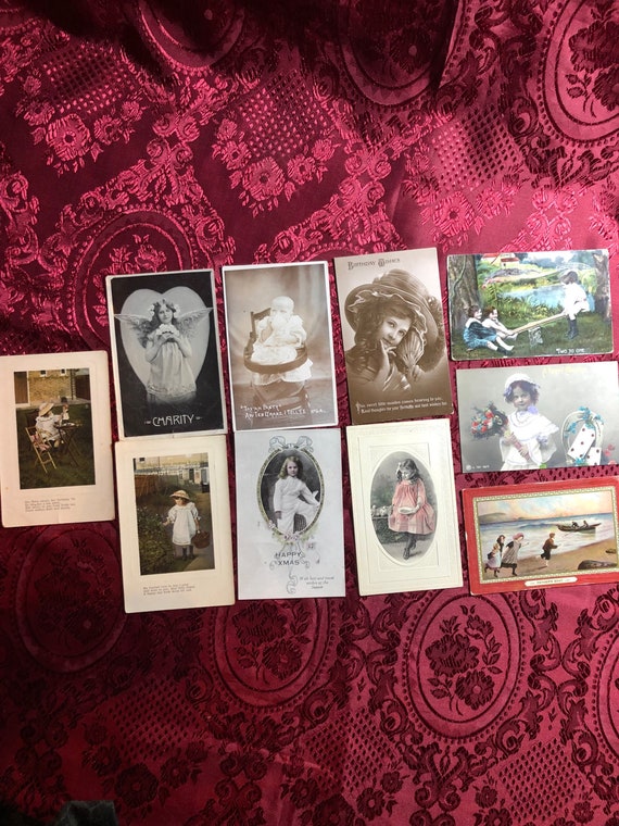 Antique Picture Postcards 10 Old Postcards Featuring Etsy