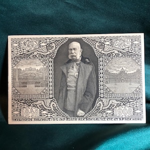 Rare carte postale ancienne, 1er - 60e anniversaire de son règne de l'empereur François-Joseph, carte postale, collectionneurs de timbres, histoire, philatélie, autrichienne.