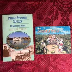 Paddle-Steamer Captain-My Life On The Rivers, A Book By Jack Searles, Plus, The Sunraysia District-Colour Souvenir Booklet, Murray River.