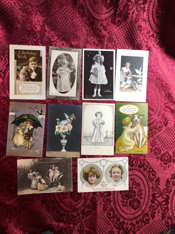Antique Picture Postcards 10 Old Postcards Featuring Etsy